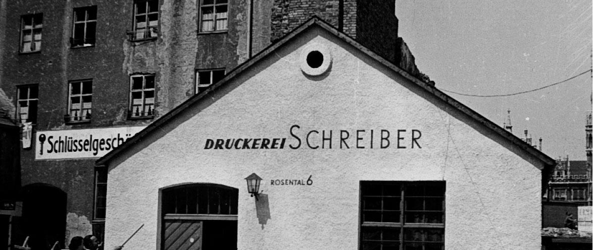 Historie | Druck und Medien Schreiber GmbH - Oberhaching-München